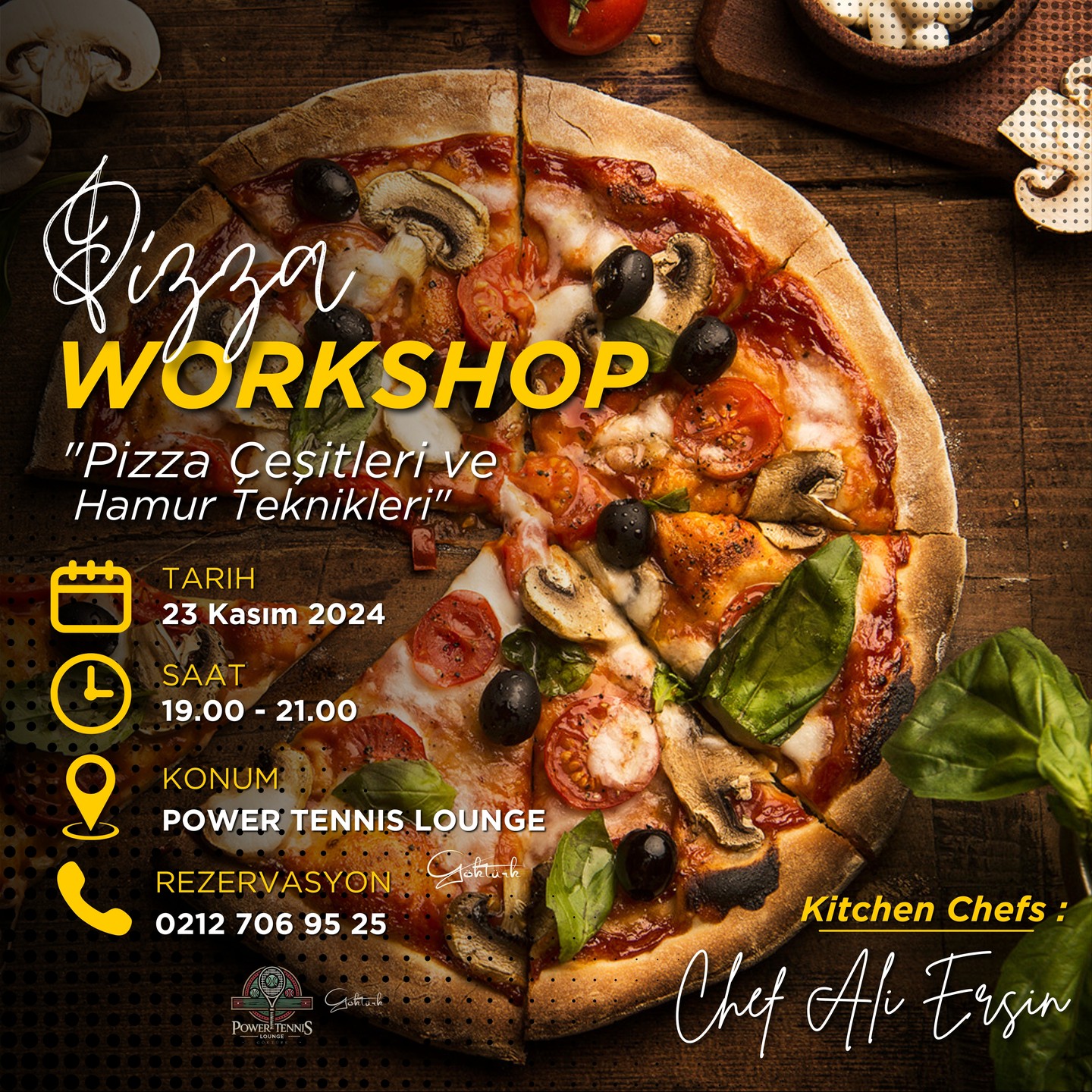 Pizza Tutkunlarına Özel Workshop!